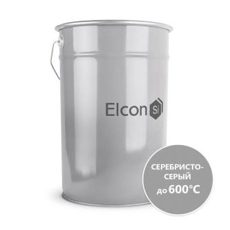 Эмаль термостойкая Elcon КО-8101 до +600 °С, 25 кг, серебристо-серая