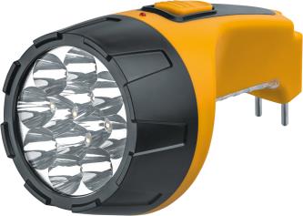 Фонарь светодиодный аккумуляторный Navigator, пластиковый корпус, 22 LED, желтый