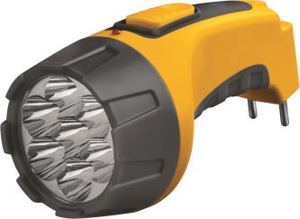 Фонарь светодиодный аккумуляторный Navigator, пластиковый корпус, 7 LED, желтый