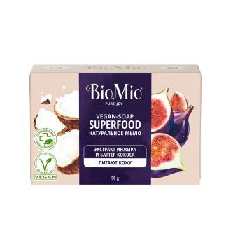 Туалетное мыло BioMio Vegan-soap Superfood Инжир и кокос, 90 г