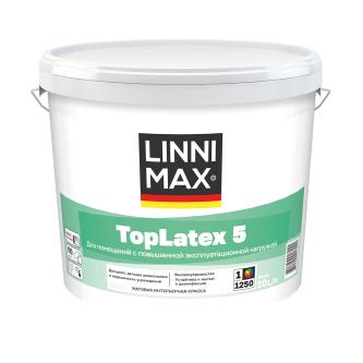 Краска интерьерная Linnimax Toplatex 5, матовая, база 1, белая, 10 л