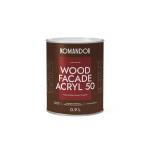Краска для деревянных фасадов Komandor Wood Facade Acryl 50, база C, бесцветная, 0,9 л