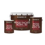 Краска для деревянных фасадов Komandor Wood Facade Acryl 50, база C, бесцветная, 0,9 л