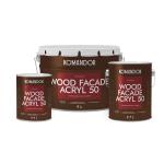 Краска для деревянных фасадов Komandor Wood Facade Acryl 50, база C, бесцветная, 2,7 л