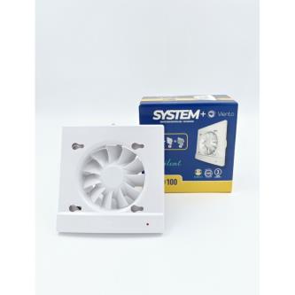 Вентилятор КВС 100СН D100 SYSTEM+ с таймером и датчиком влажности